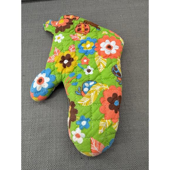 Vintage Quilted Mixer & Toaster Covers with Floral Oven Mitt–Retro Kitchen Decor - Picture 5 of 10